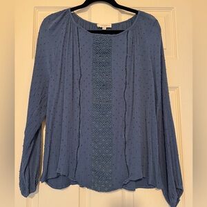 Women’s Umgee Textured Blue Blouse